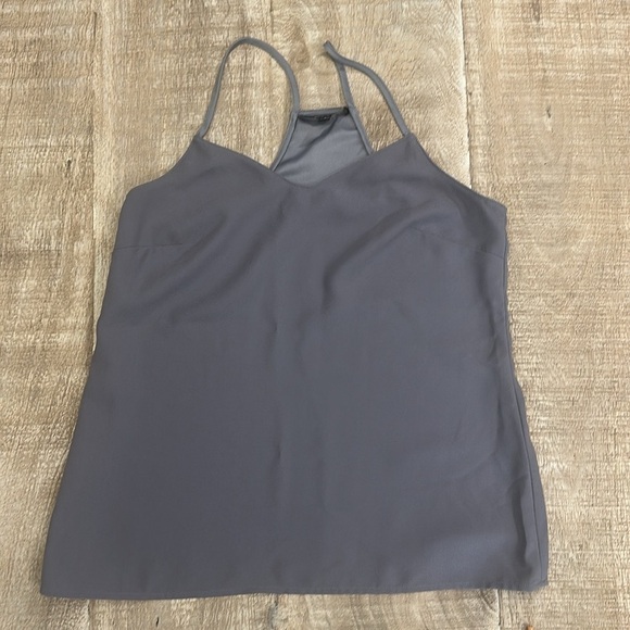 Banana Republic Tops - Banana Republic Gray Strappy Cami Tank Top | Size S | High Neck Racerback